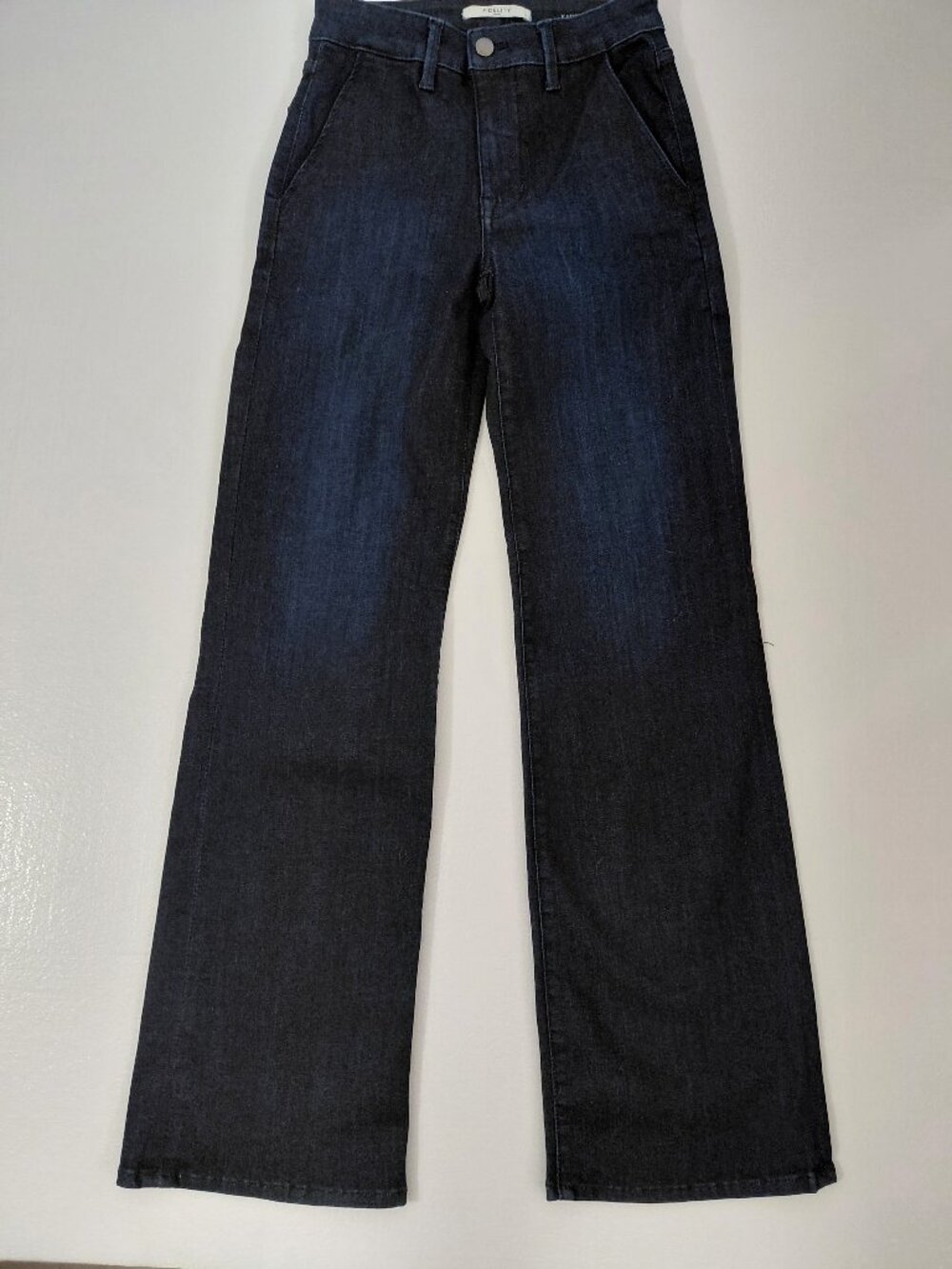 Fidelity Denim Katie Wide Leg Jeans – Dark Wash